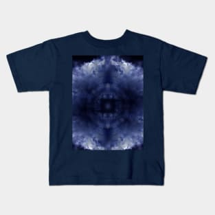 Blue Abstract Mandala Kids T-Shirt